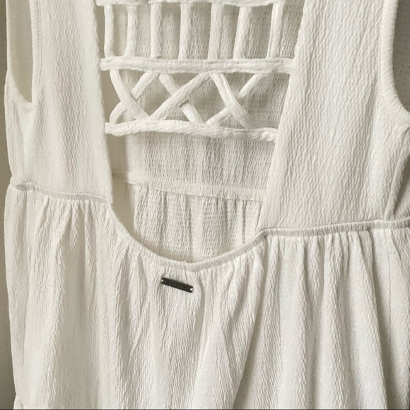BILLABONg White Tiered Strappy Back Mini Dress - Picture 4 of 5
